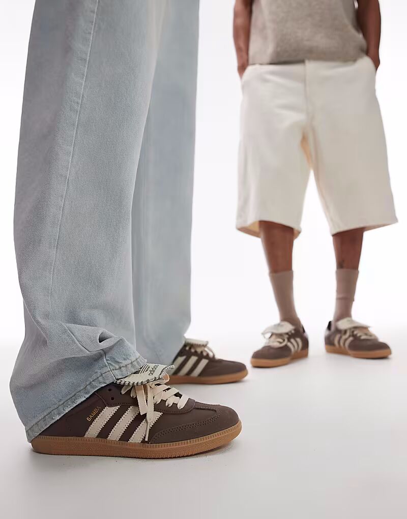 Кроссовки Adidas Originals Samba LT с отделкой крючком коричневого цвета - эксклюзивно для ASOS — фото 3