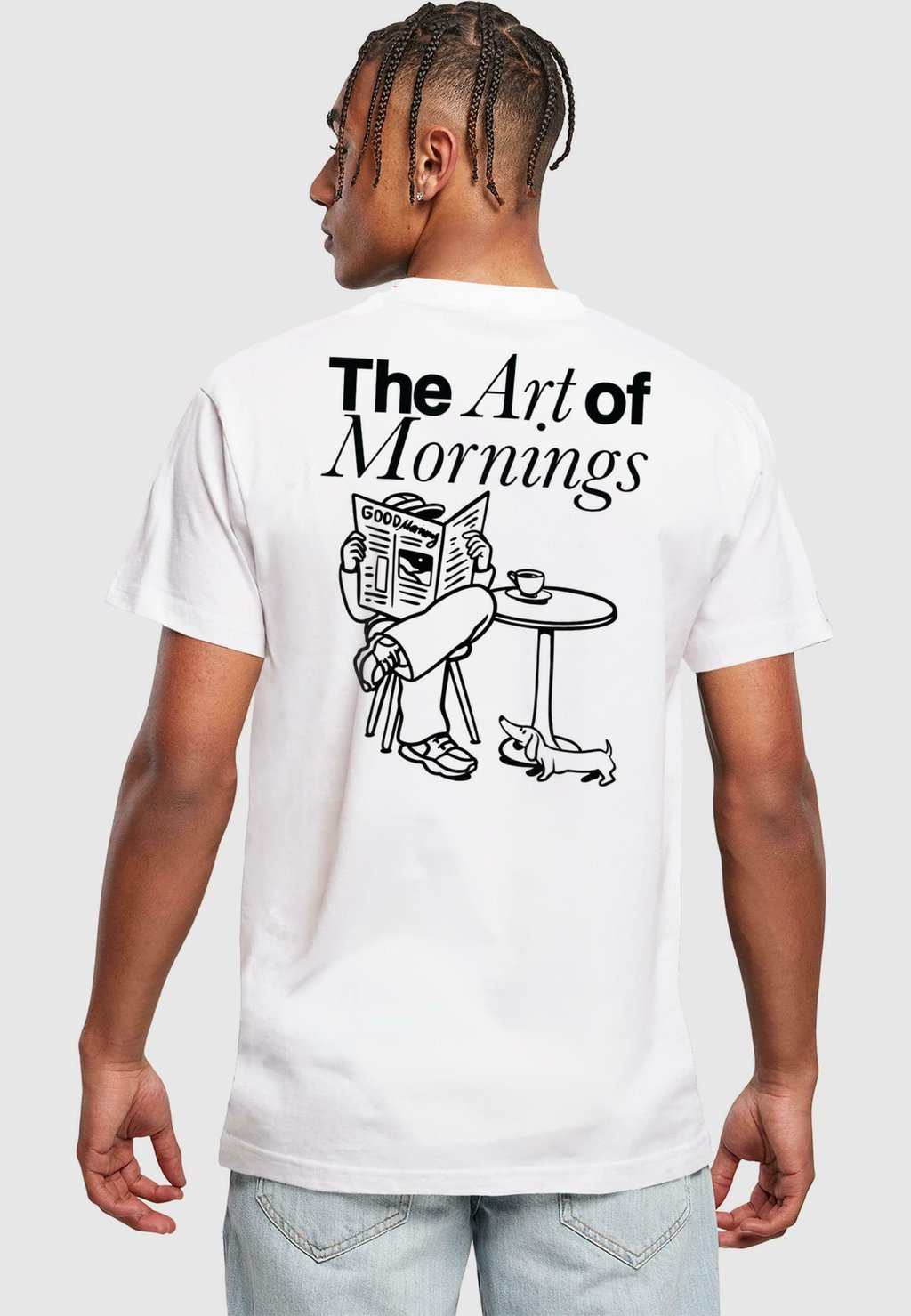 

Футболка с принтом THE ART OF MORNINGS TEE Mister Tee, белый