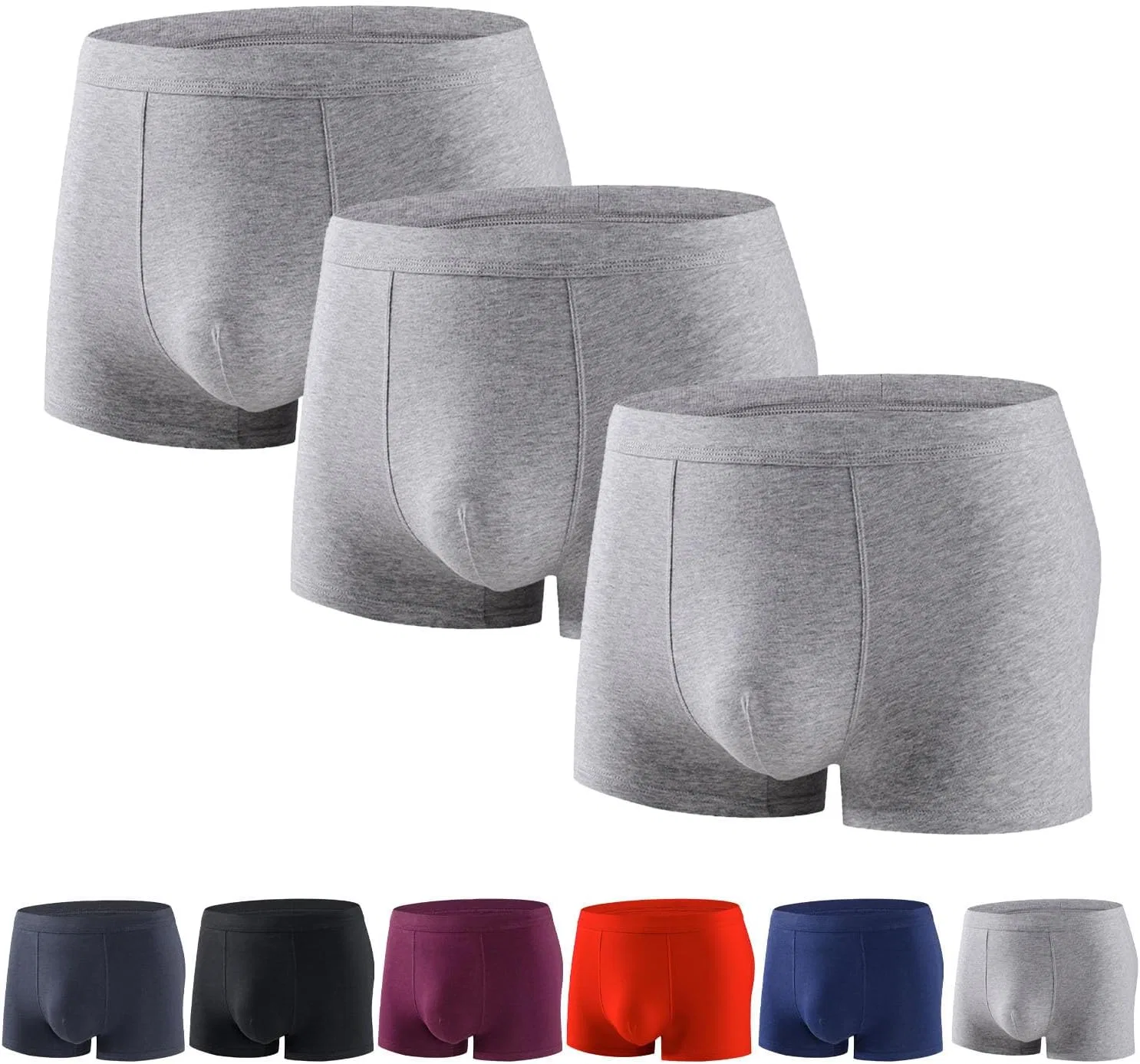 Трусы боксеры, впитывающие, хлопковые, 3pcs-f