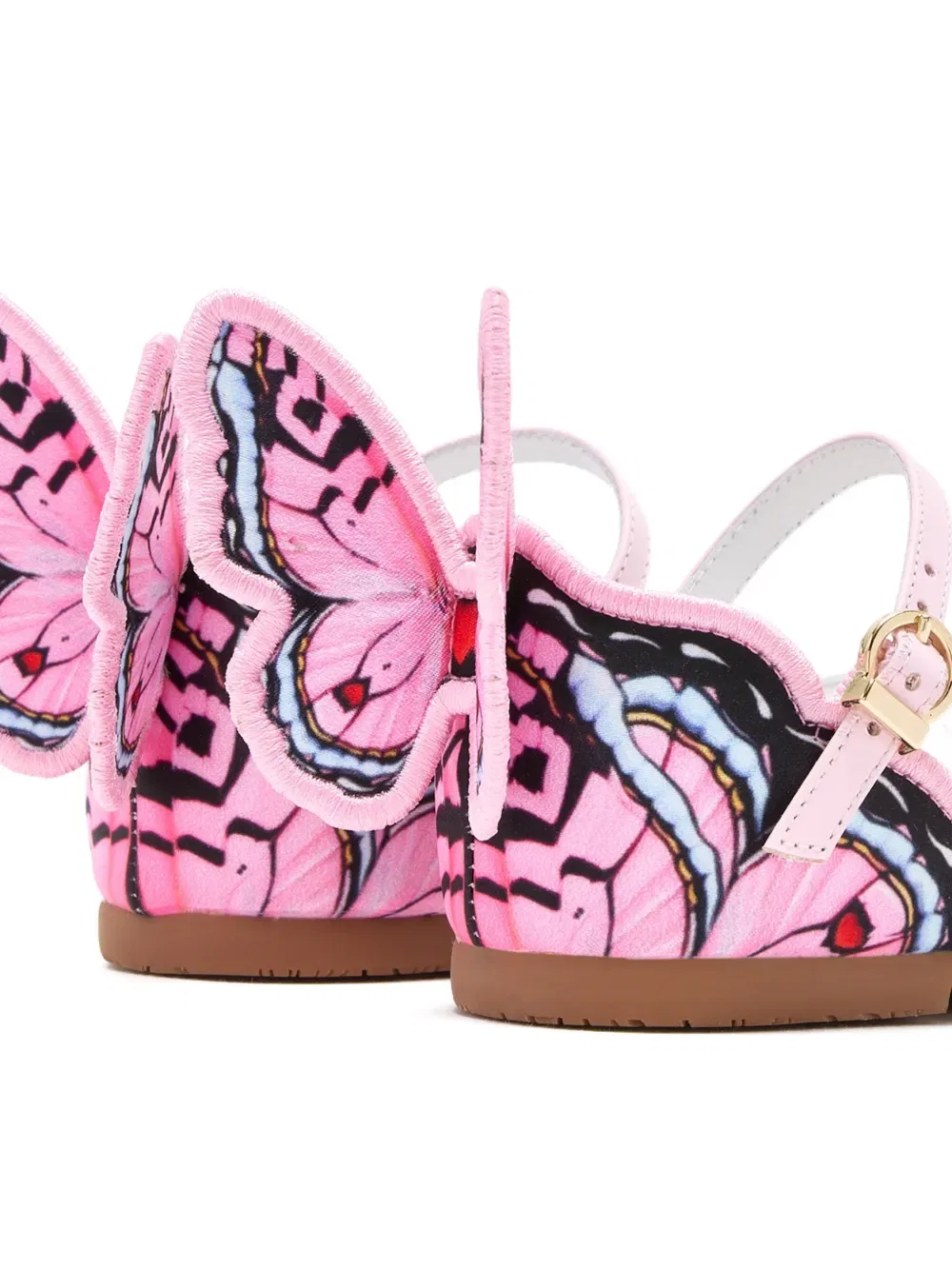 Сандалии Chiara с рисунком бабочки Sophia Webster Mini, розовый — фото 4