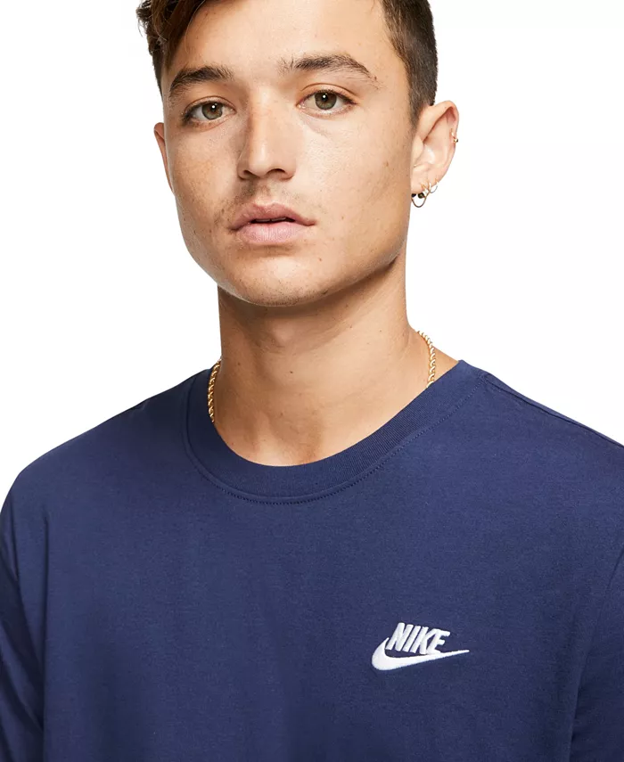 Футболка мужская Sportswear Club Nike, синий — фото 3