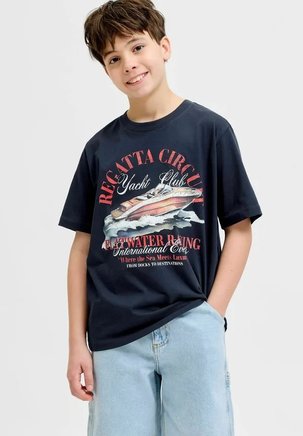 Футболка, футболка для подростков, футболка с принтом Jack & Jones Junior, Sky Captain — фото 2