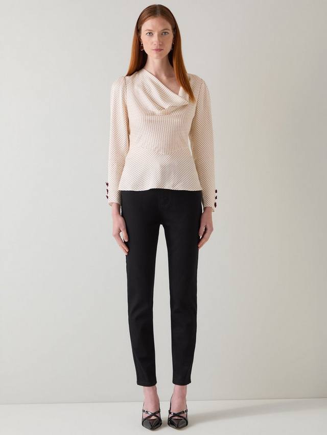 

Топ с капюшоном Eva Spot L.K.Bennett, Cream/Black