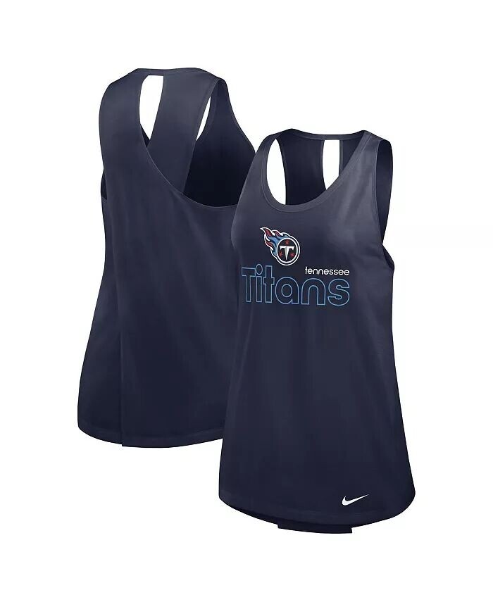 

Женская майка-топ Navy Tennessee Titans Performance Nike