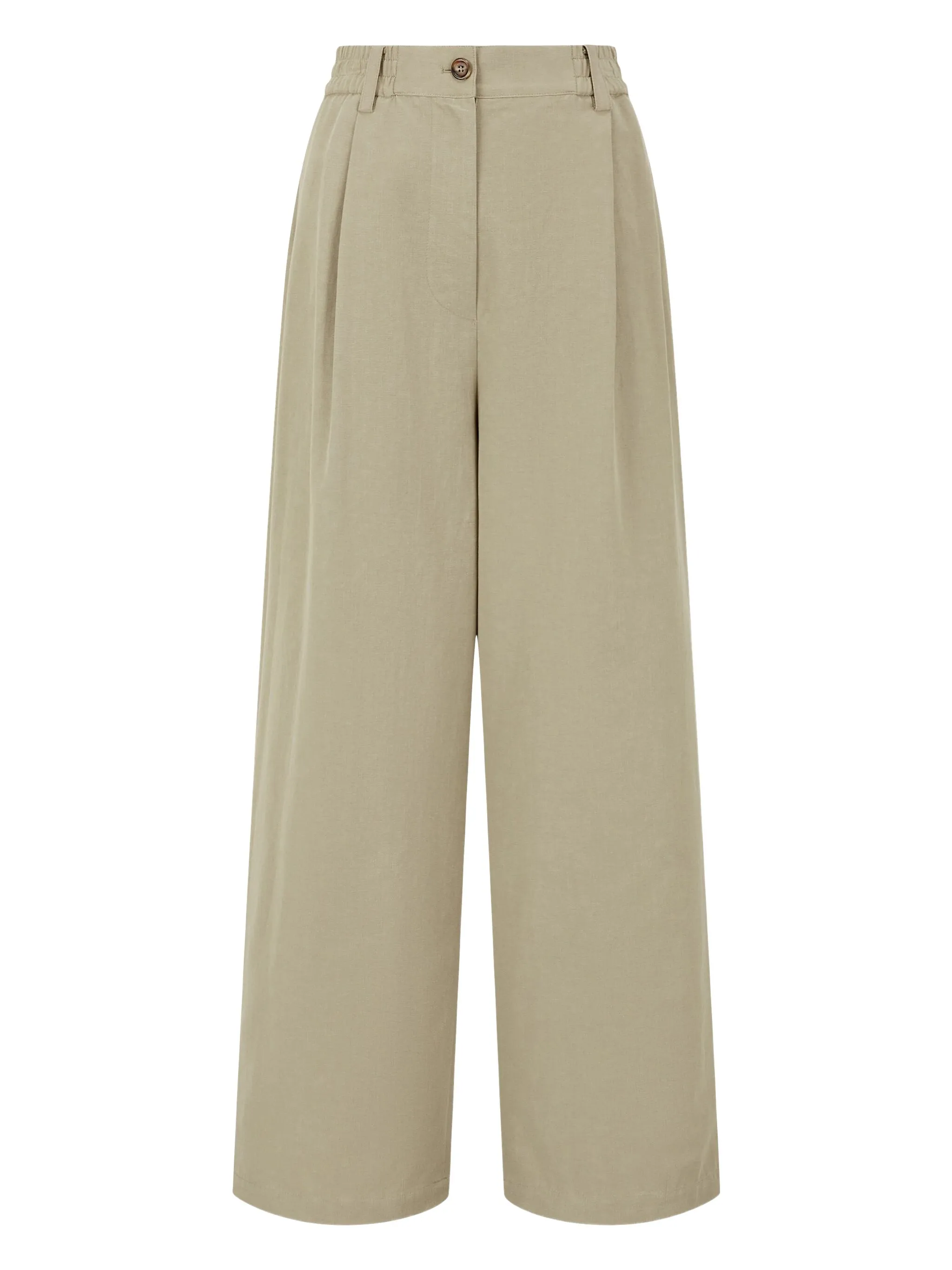 

Широкие брюки с вытачками Studio Tomboy, бежевый