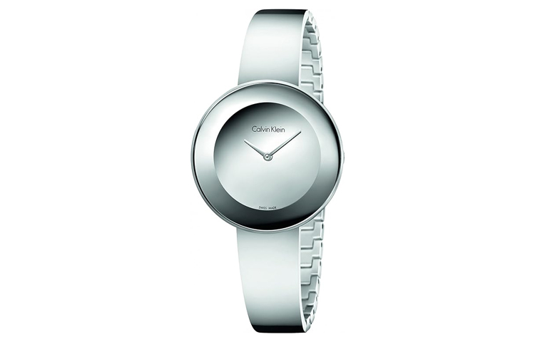 

Calvin Klein CK/ Наручные часы с кварцевым механизмом, кожаным ремешком, женские часы с белым циферблатом, 38 мм
