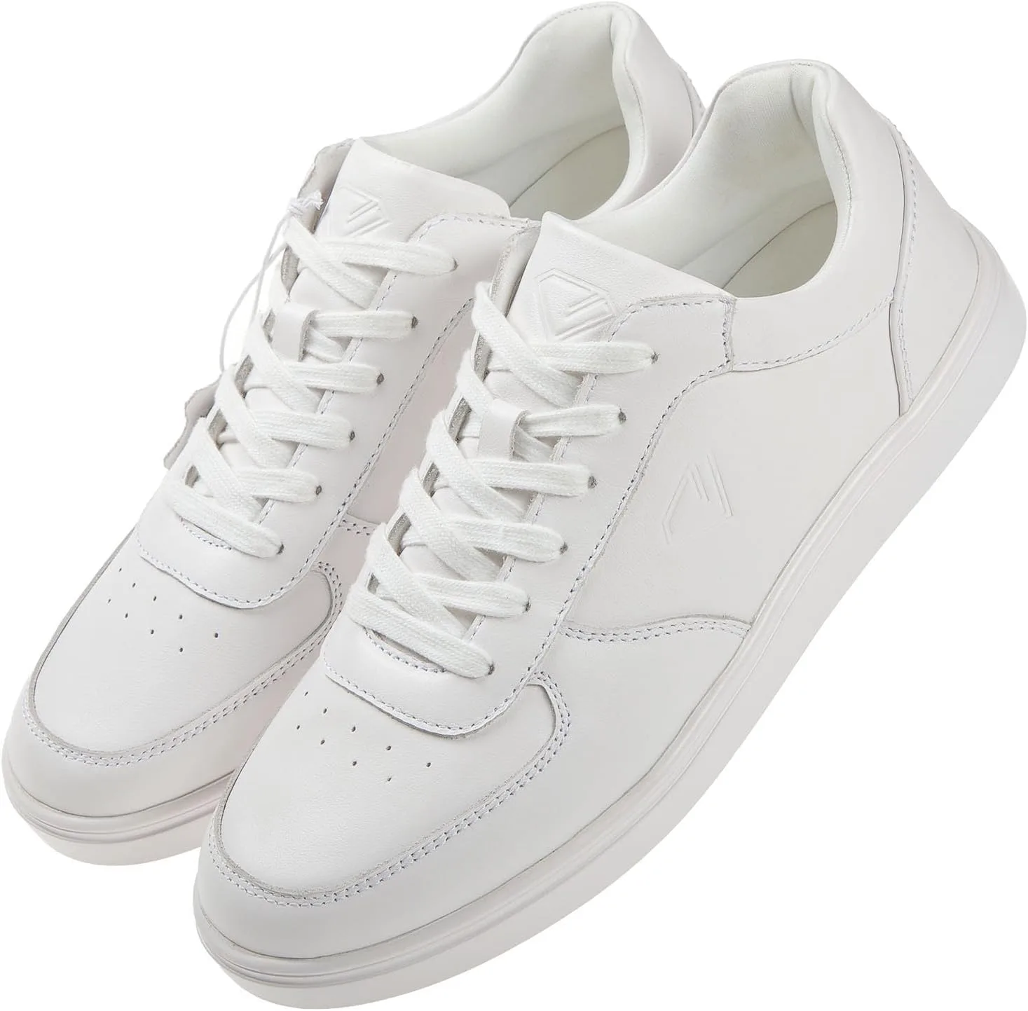 Танцевальные кроссовки Diamant Beat White Unisex Low-Top, натуральная кожа, белый цвет, цельная подошва, съемная стелька — фото 4