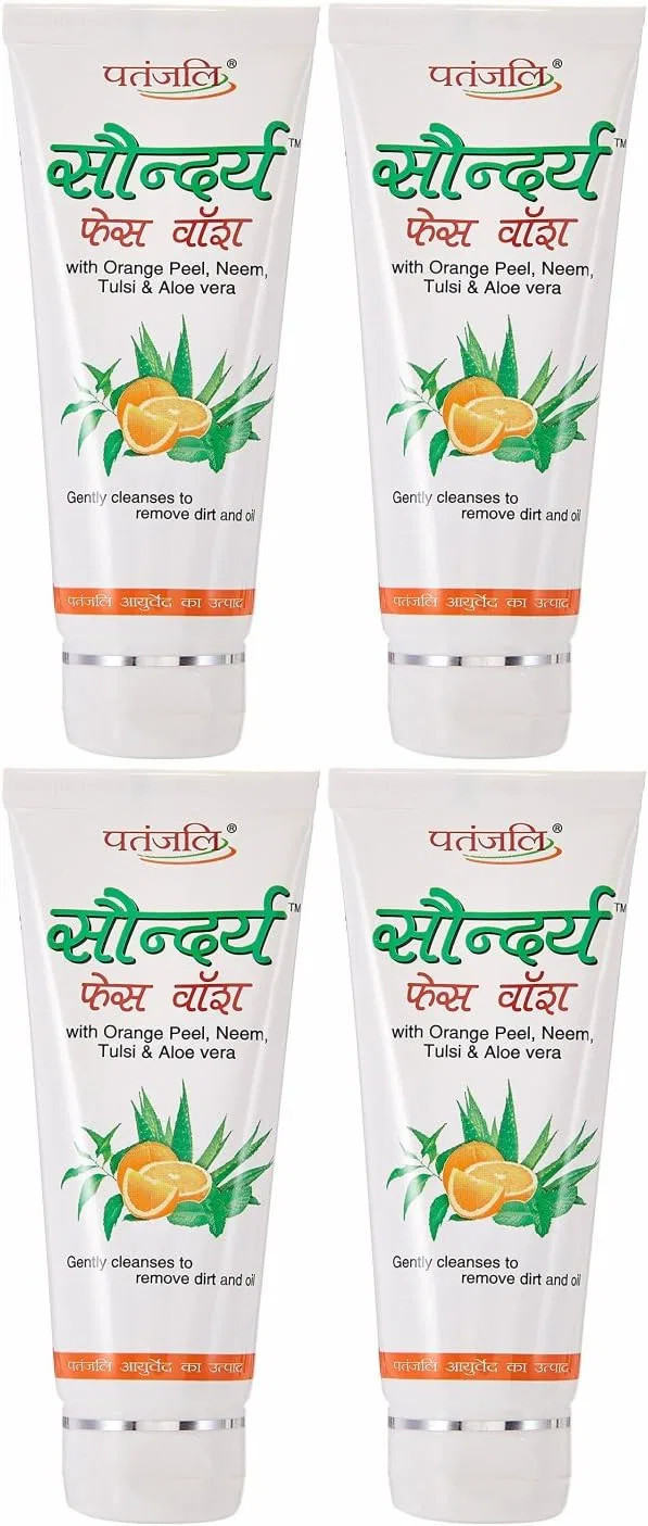 Набор Patanjali — Saundarya для сияния кожи, 60 г, набор 4 шт