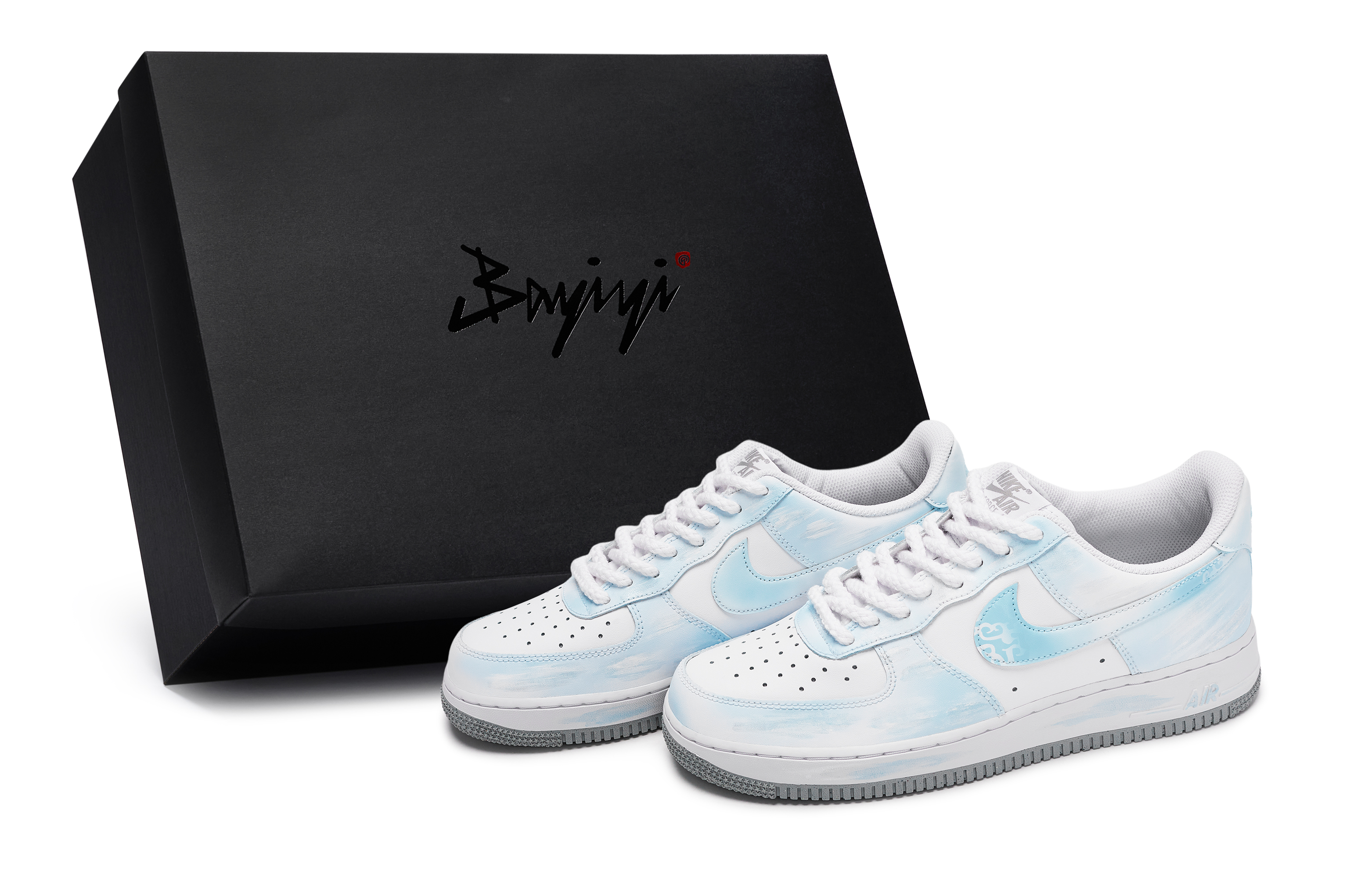 

Nike Кроссовки для скейтбординга Air Force 1, мужские, низкие, белые/синие