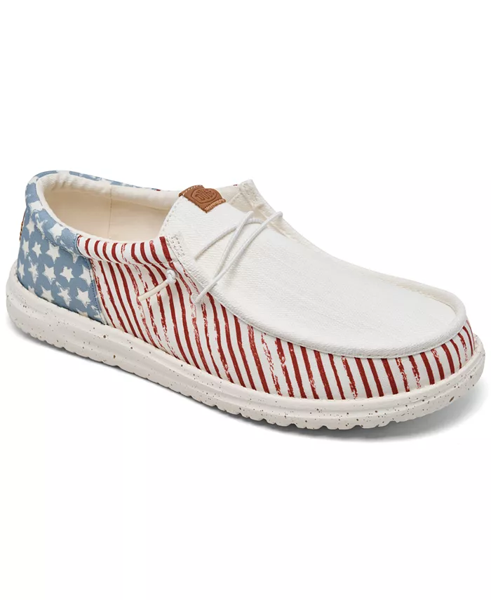 

Мужские повседневные мокасины Wally Americana от Finish Line Hey Dude, мультиколор