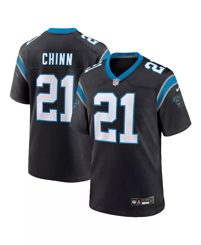 

Мужская игровая футболка Jeremy Chinn Carolina Panthers Nike, черный