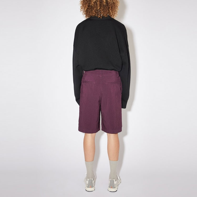 Повседневные шорты мужские умбра красный Acne Studios — фото 4