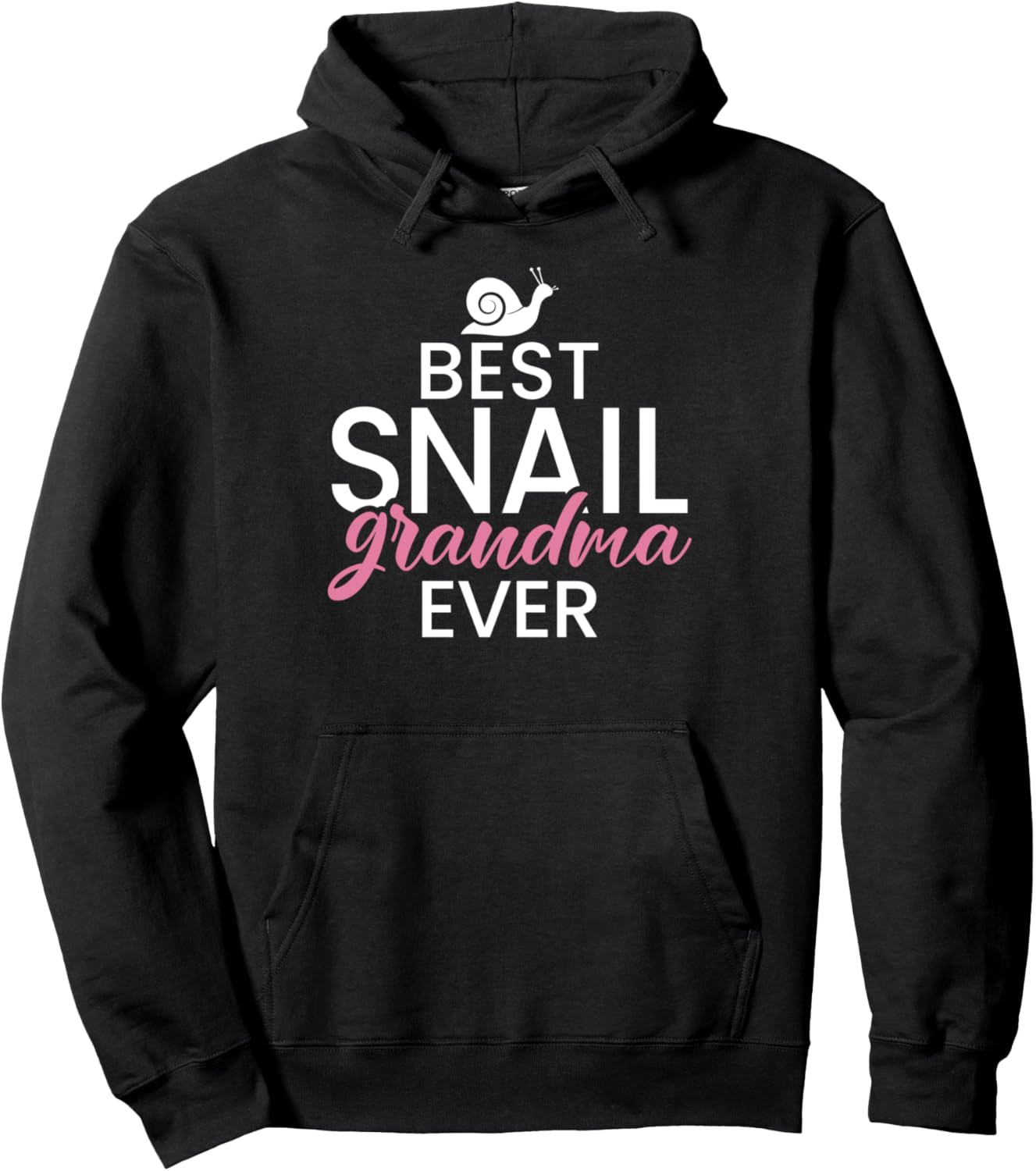 

Лучшая толстовка с изображением бабушки-улитки Snail Lover Gifts, черный