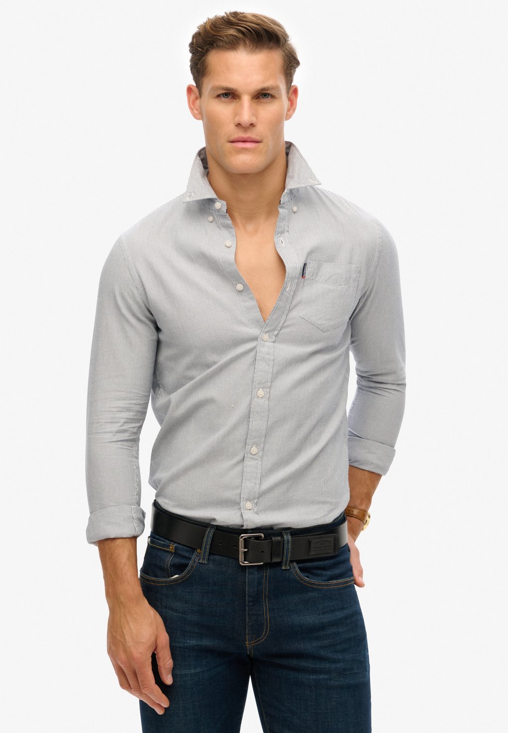 

Рубашка ESSENTIALS OXFORD Superdry, серый