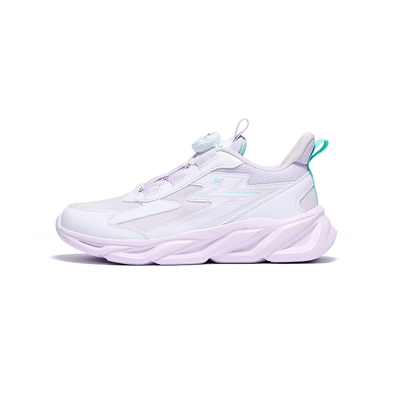 

361°KIDS Детские противоскользящие износостойкие беговые кроссовки white purple