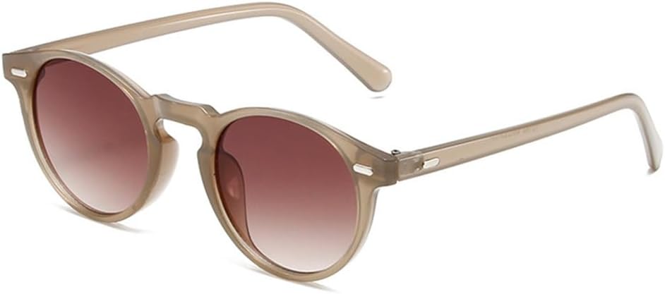 

Маленькие круглые панк-солнцезащитные очки для женщин с заклепками, прозрачные, градиентные, UV400, для мужчин, для занятий спортом на открытом воздухе, бега и езды generic, Jelly Tea Tea