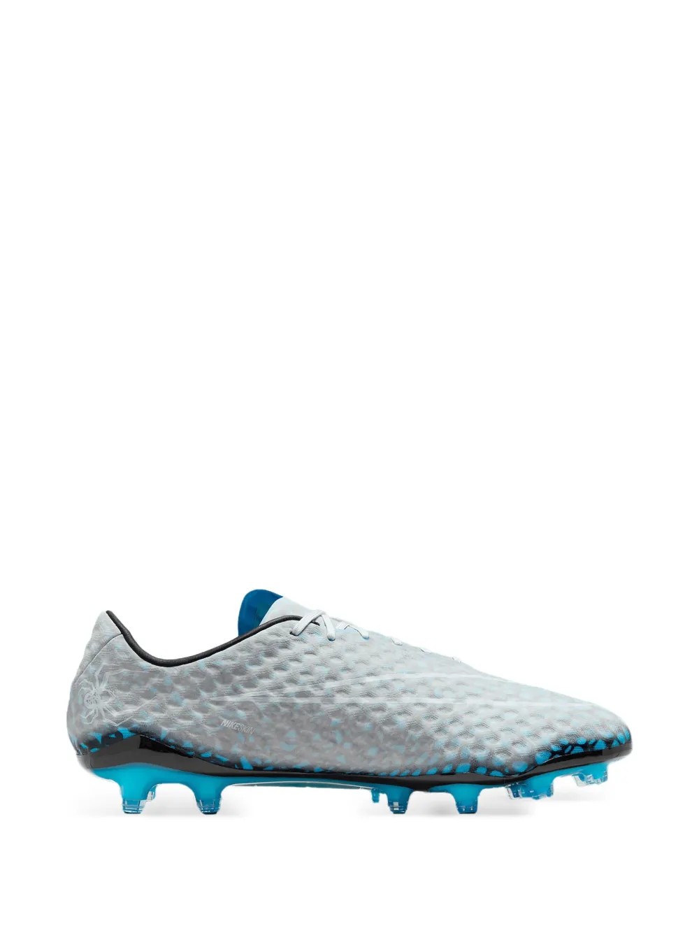 Бутсы Hypervenom Phantom 1 FG "Black/Blue Fury/Black" Nike, белый — фото 2
