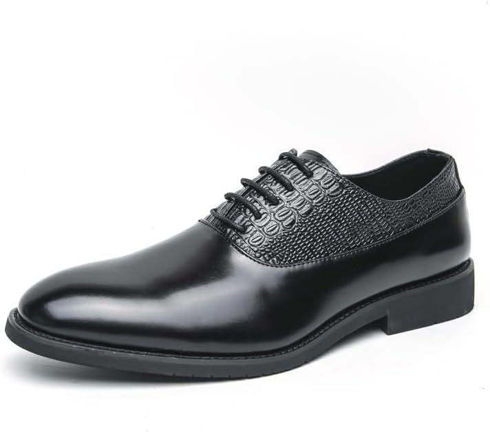 

Мужские оксфорды из натуральной кожи, итальянская классическая обувь, свадебные шнурки, деловые кожаные туфли Sfwarmart, черный