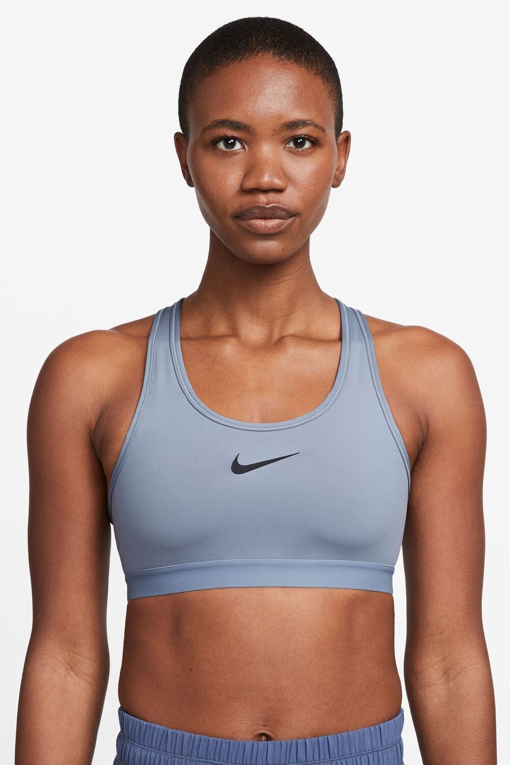 

Спортивный бюстгальтер с высокой поддержкой Swoosh Nike, синий
