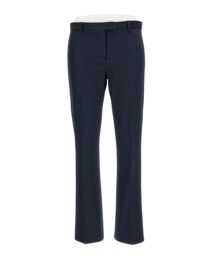 

Темно-Синие брюки со скрытой застежкой на крючки и петли. Max Mara, синий