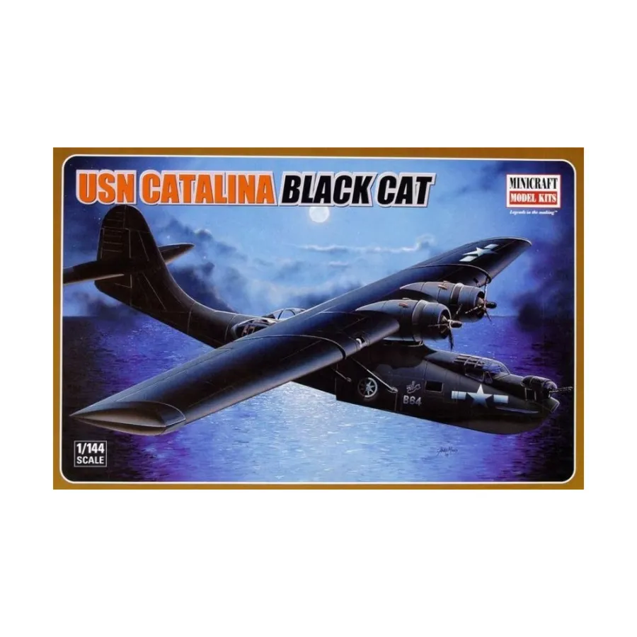 

ВМС США Каталина Блэк Кэт, Modern Aircraft & Spacecraft - 1:144 Scale (Minicraft)