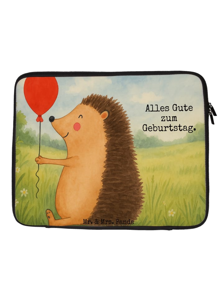 

Mr. & Mrs. Panda Сумка для ноутбука с изображением воздушного шарика в виде ежика и надписью белого цвета