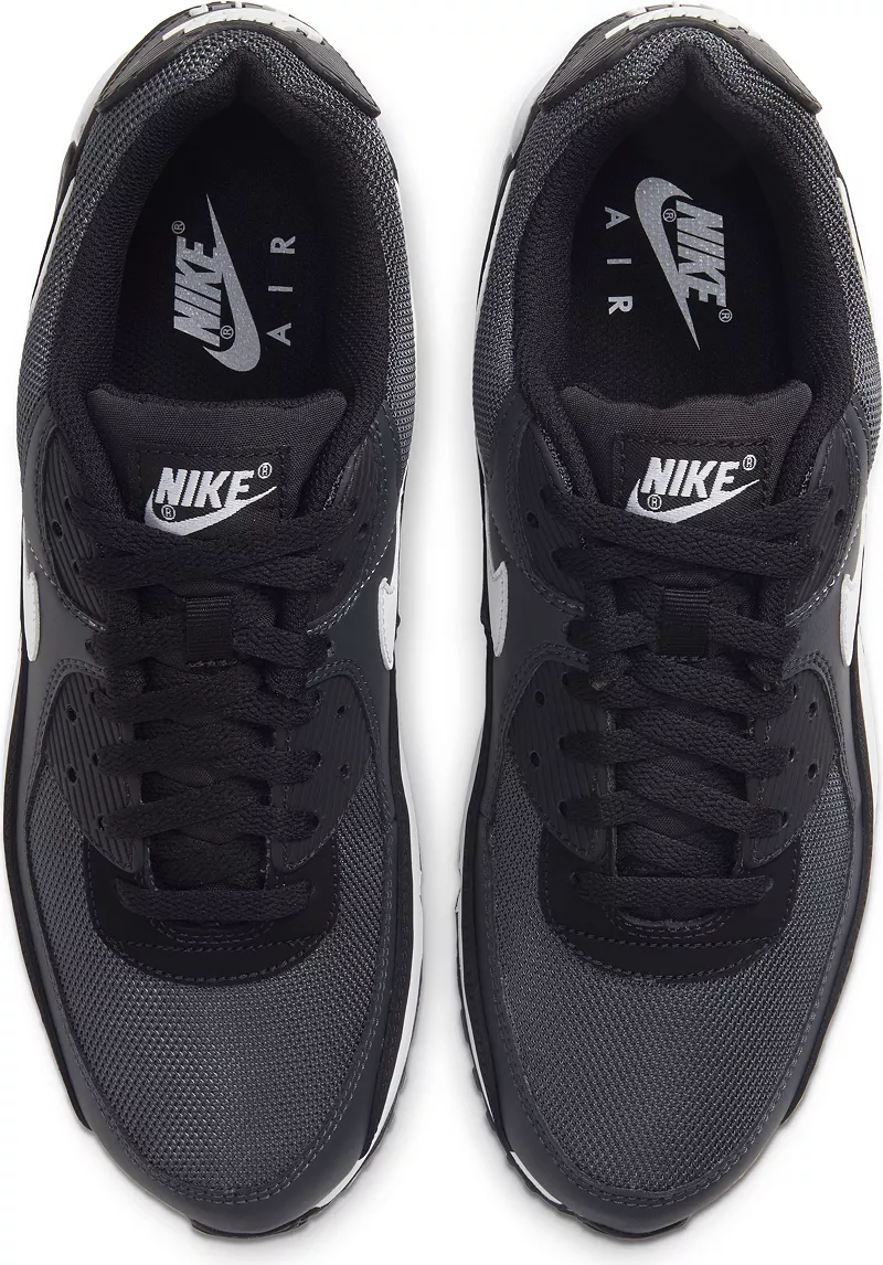 Мужские кроссовки Nike Air Max 90, цвет Gry/Wht/Smoke Gry/Blk — фото 4