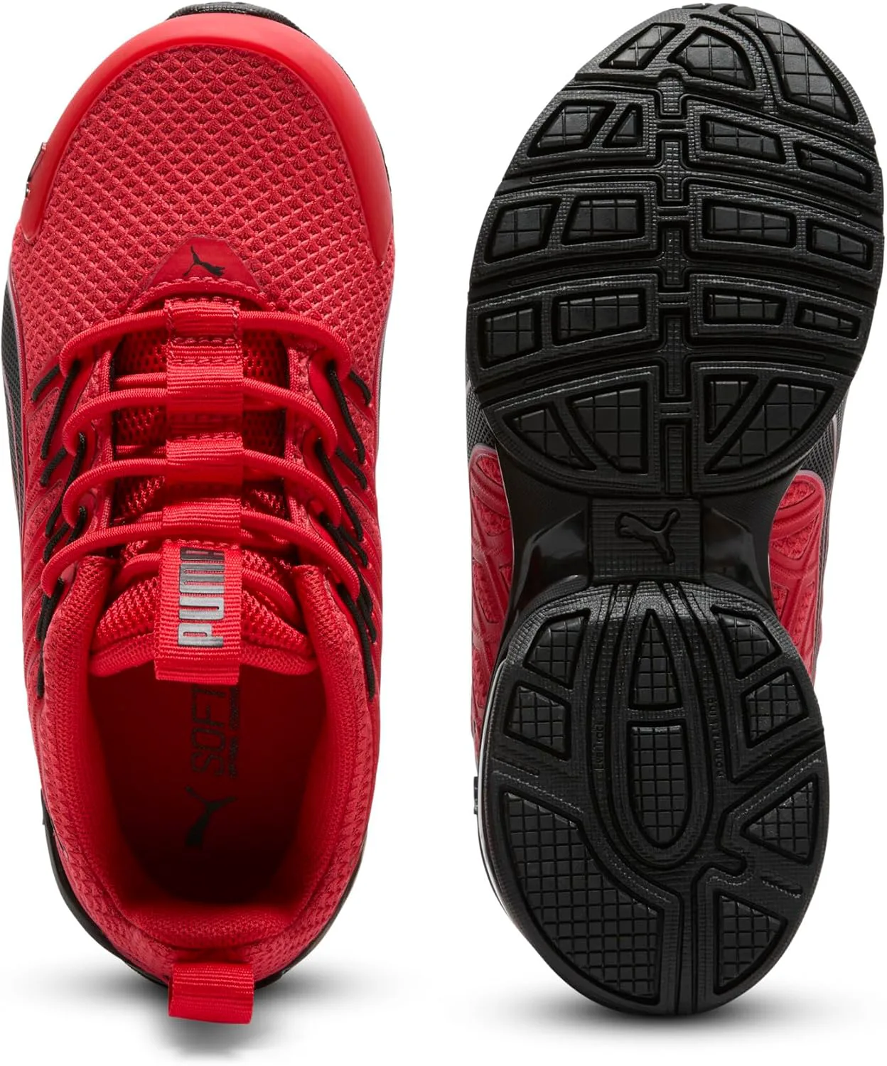 Кроссовки Puma Unisex-Child Voltaic Evo для кросс-тренинга с альтернативной застежкой, красный/черный — фото 3