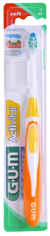 

Ультракомпактная зубная щетка Activital с короткой головкой, мягкая G.U.M, 1 шт