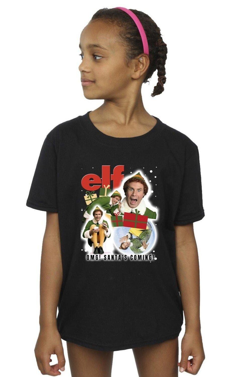 

Хлопковая футболка Buddy с коллажем Elf, черный