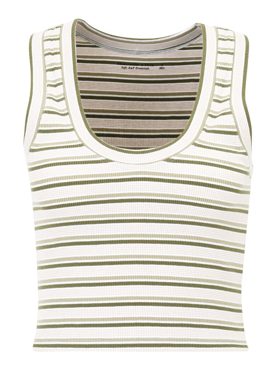 

Топ Abercrombie & Fitch, цвет Olive/Pastel Green/White