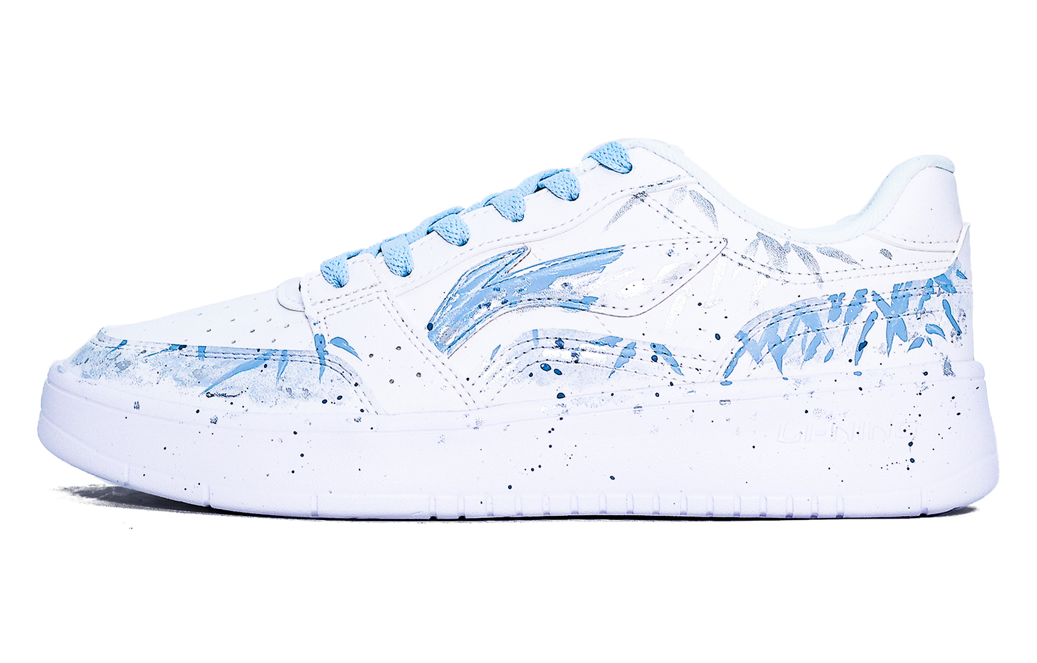 

Мужские низкие скейтбордные кроссовки Li Ning Sycee с износостойким и противоскользящим покрытием, синие