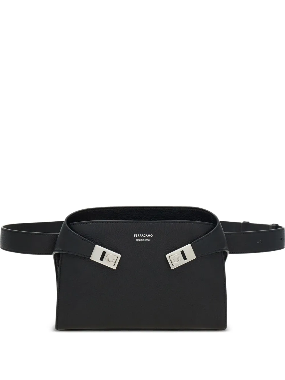 

Поясная сумка с застежкой Ferragamo, черный