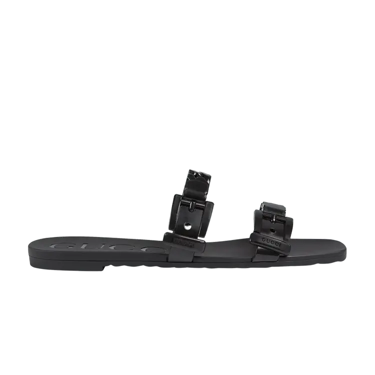 Кроссовки Gucci Wmns Rubber Slide, черный