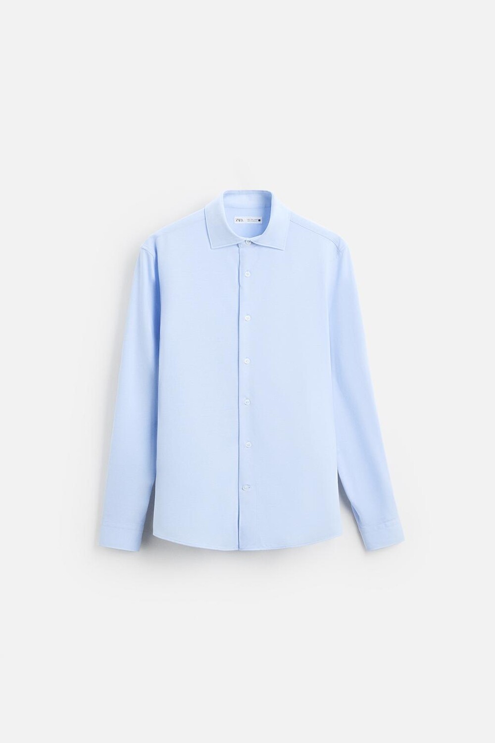 

Текстурная рубашка ZARA, небесно-голубой