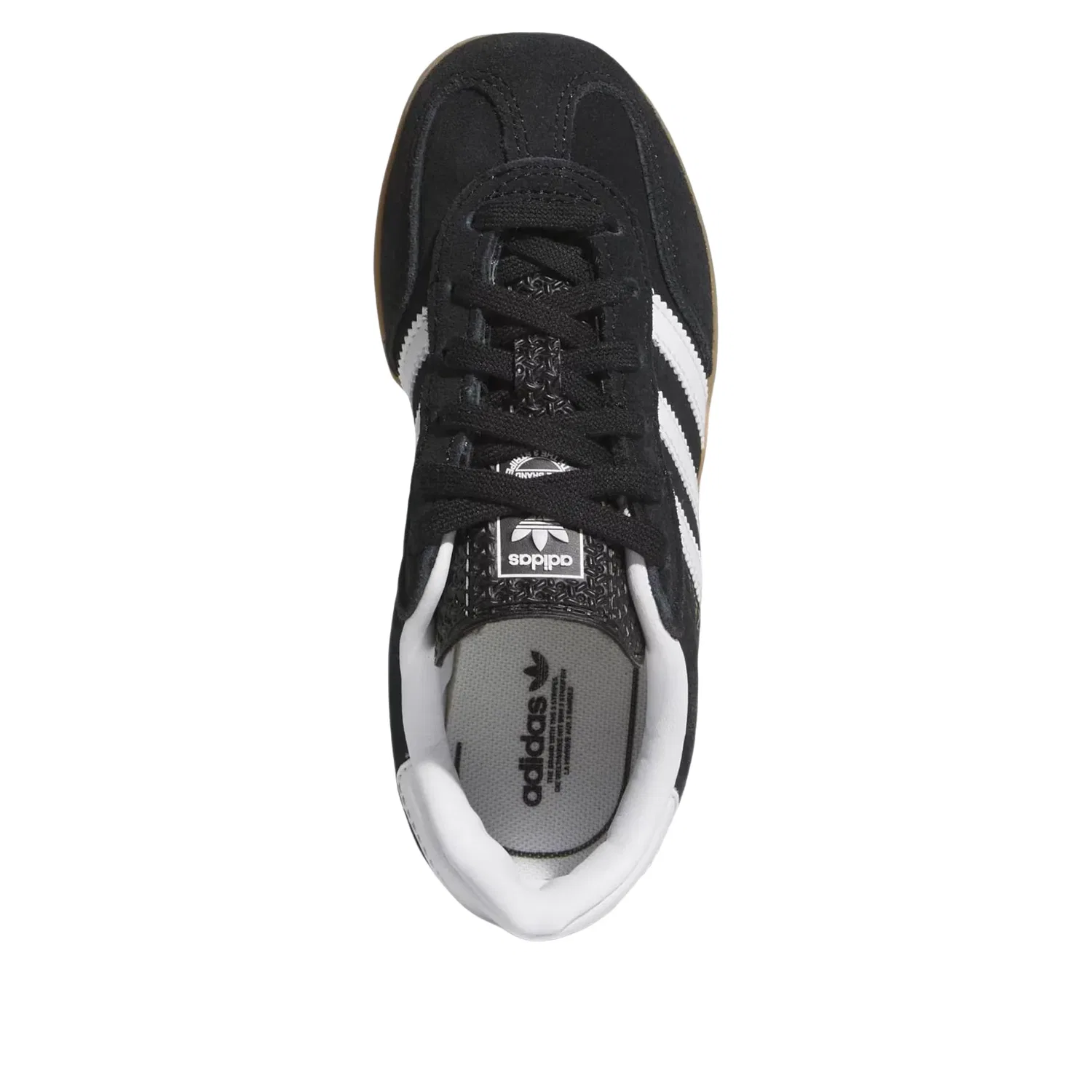 Кроссовки Adidas Gazelle Indoor 'Black White Gum' IH9135, черный — фото 3