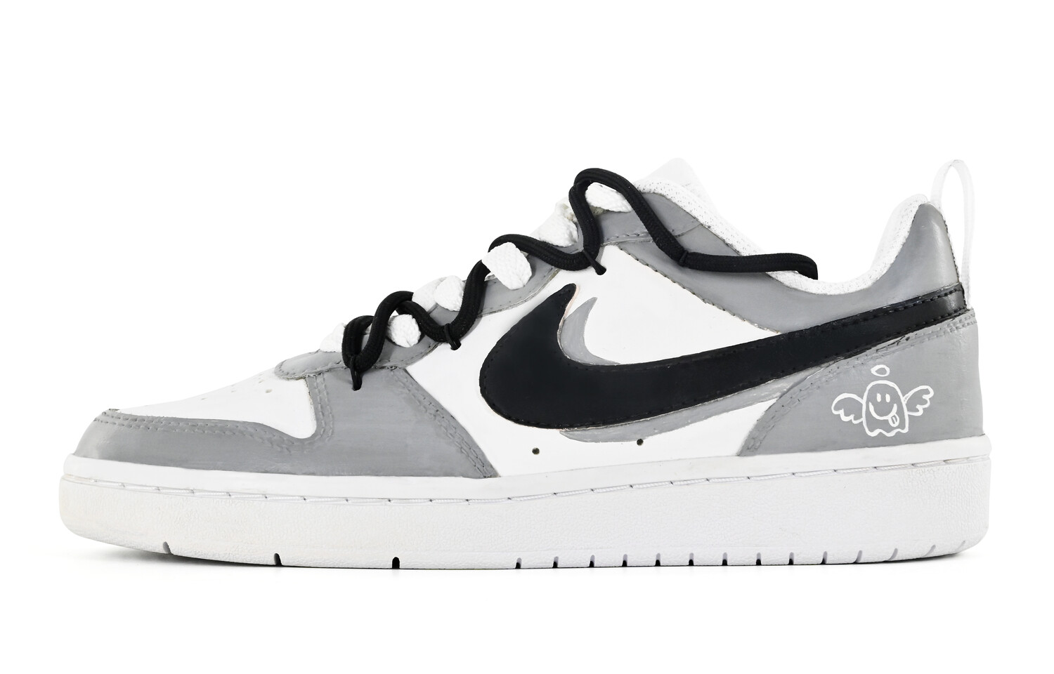 

Кроссовки Nike Court Borough 2 Skateboarding Shoes Women's Low-top Black/white/gray, черный/белый/серый