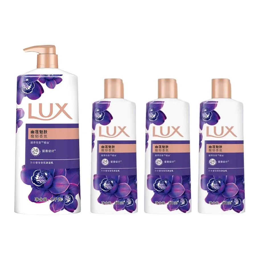 LUX Гель для душа Lotus Skin успокаивающий ароматный увлажняющий очищающий попурри 600г/720мл/720мл*2/1000г/1000г*2, 1000g+350g*3