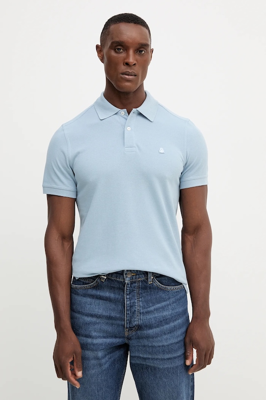 

Хлопковая поло United Colors Of Benetton, синий