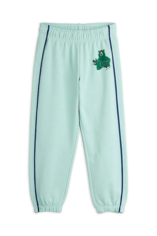 

Детские хлопковые спортивные брюки Camp Rodini Mini Rodini, бирюзовый
