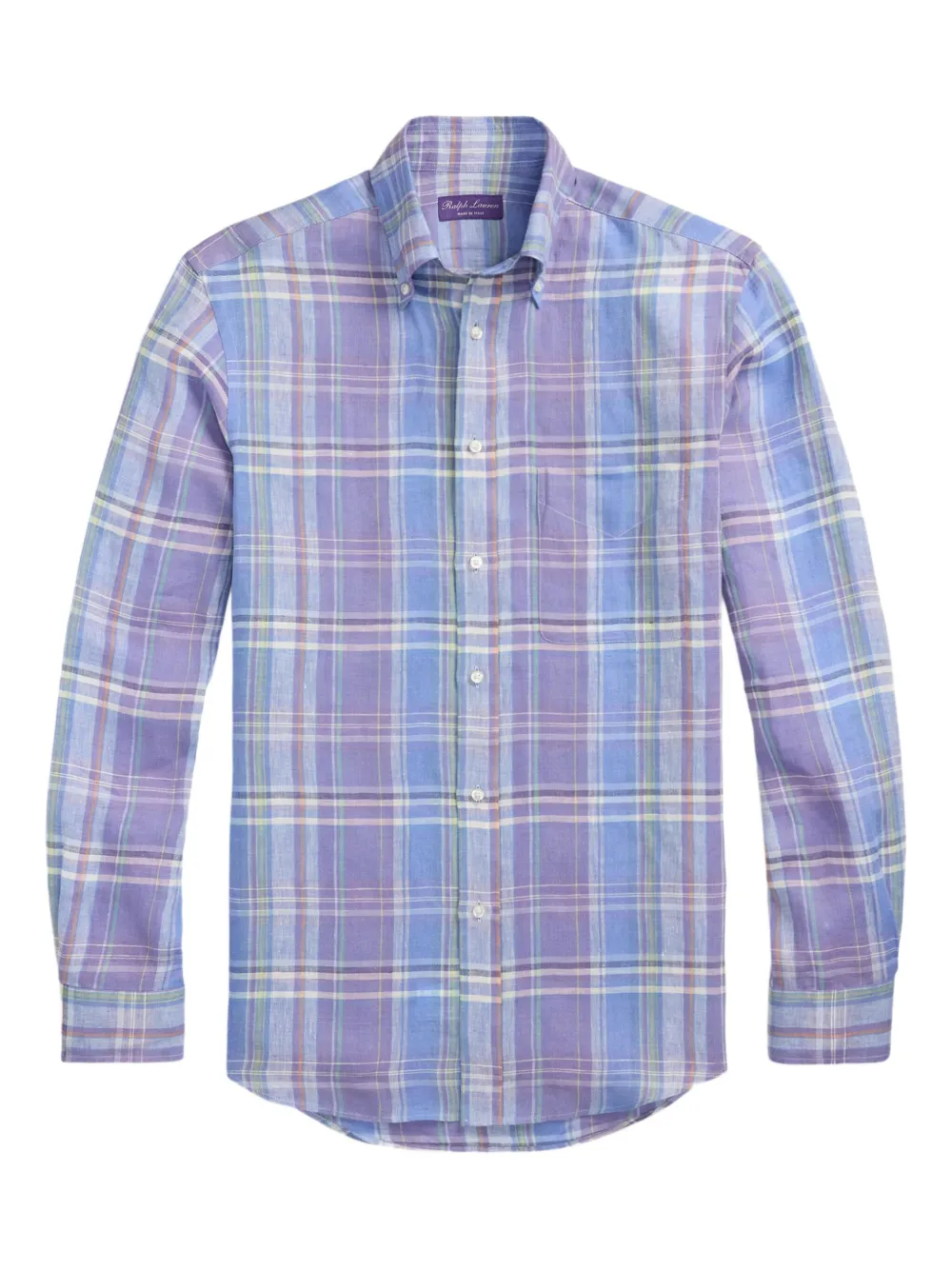 

Рубашка в клетку Ralph Lauren Purple Label, синий