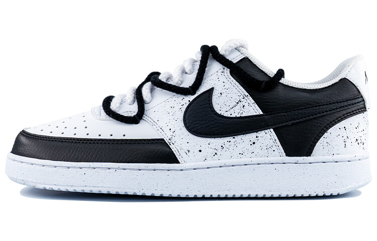 

Кроссовки Nike Court Vision 1 Skateboard Shoes Men Low-Top Black White, Черный, Кроссовки Nike Court Vision 1 Skateboard Shoes Men Low-Top Black White