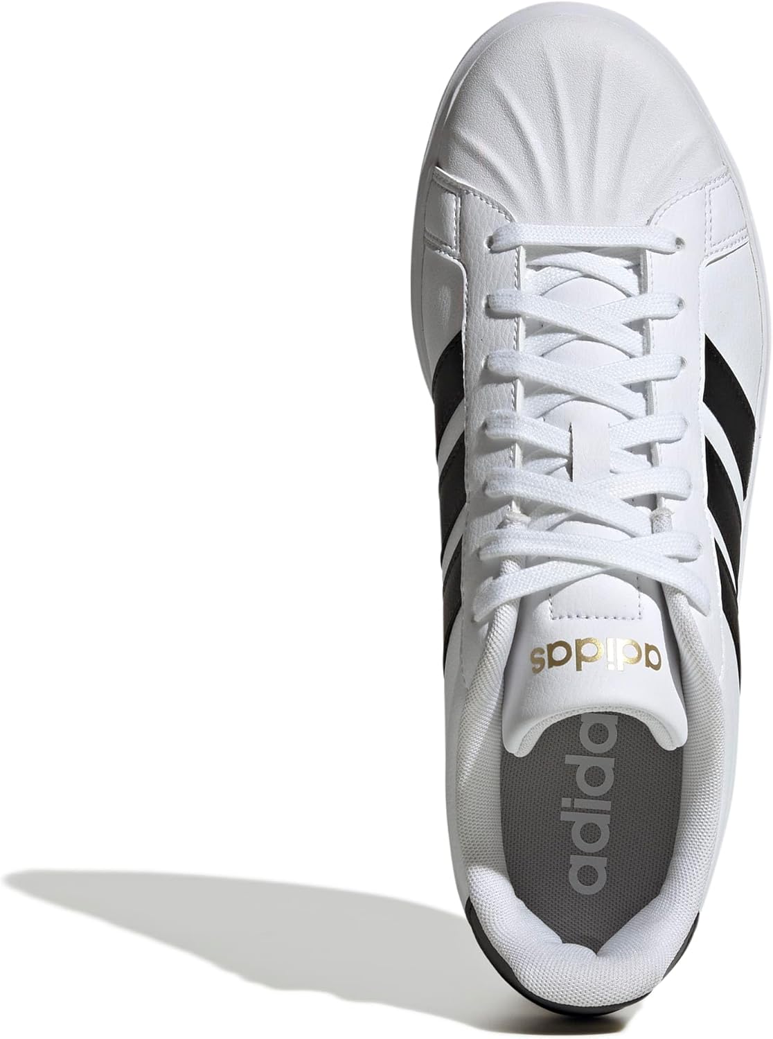 Мужские кроссовки Adidas Streettalk, белый/черный/золотой — фото 2