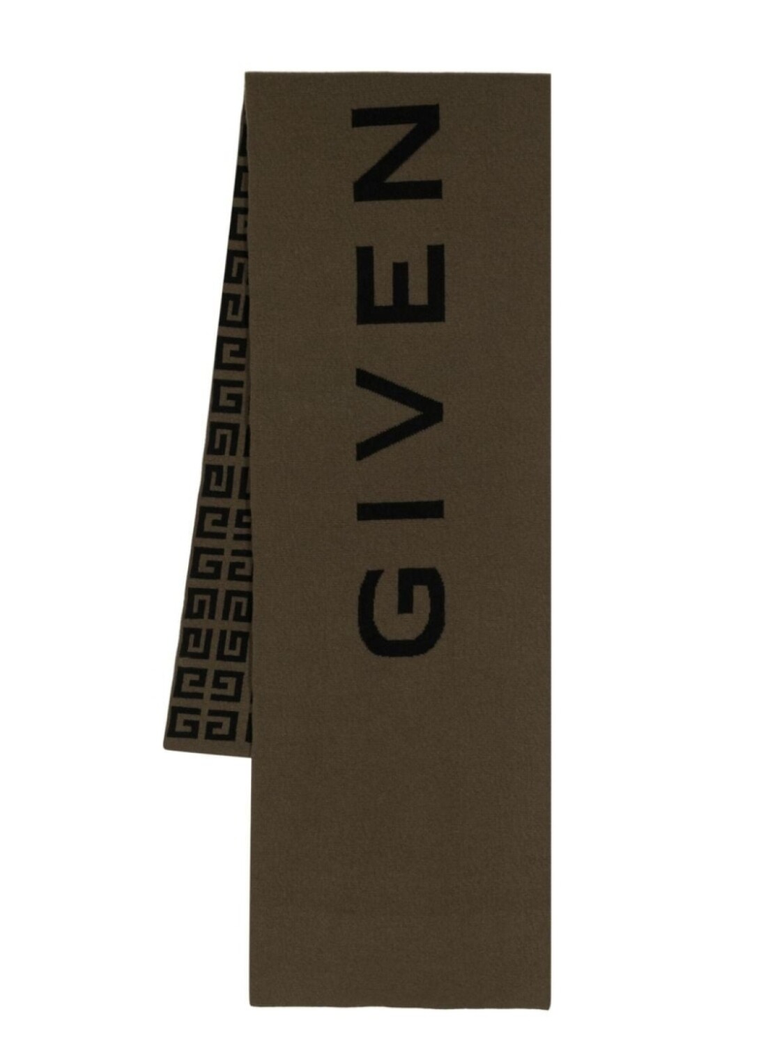 

Двусторонний шарф с логотипом Givenchy, зеленый