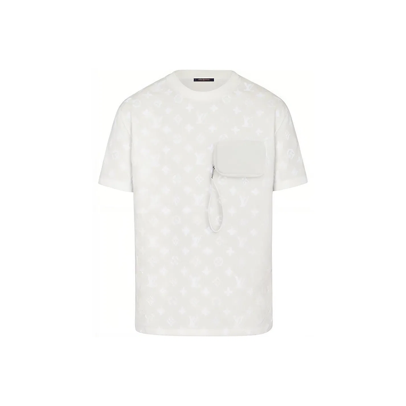 Футболка с тисненым монограммой Pre Owned LOUIS VUITTON, White