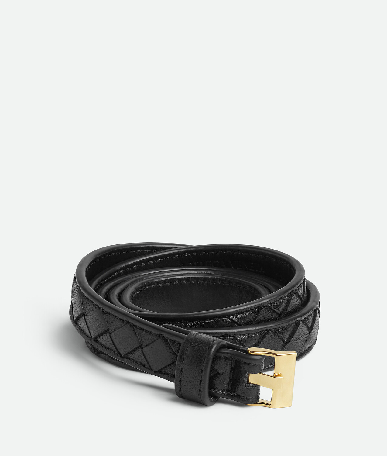 

Тонкий ремешок Bottega Veneta, черный