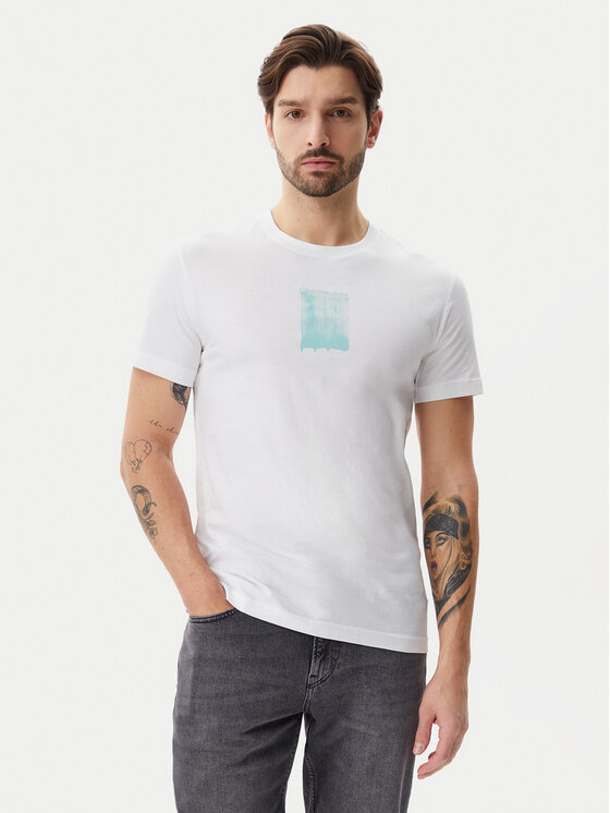 

Футболка обычного кроя Brush Stroke J30J327522 Calvin Klein Jeans, белый
