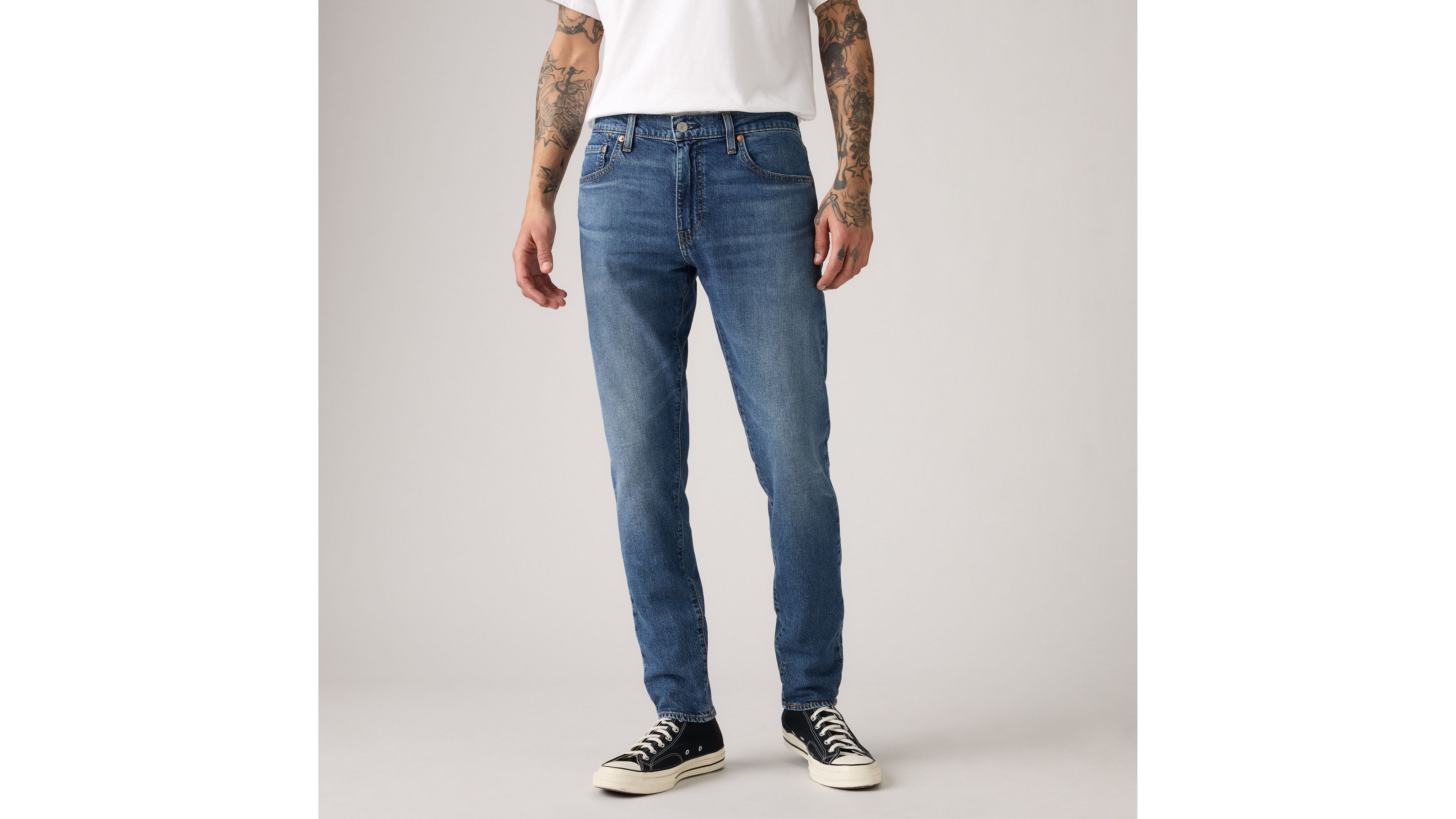 512 Узкие зауженные мужские джинсы Levi's, Rainy Afternoon Coated - Medium Wash — фото 2