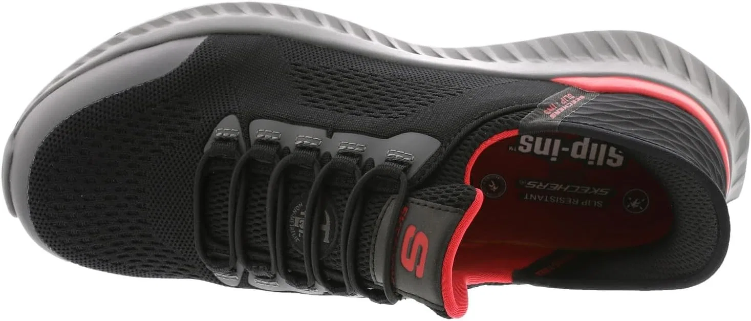 Мужские слипоны Skechers Hands Free Tilido Fletchit Comp Toebau, Blackone — фото 3