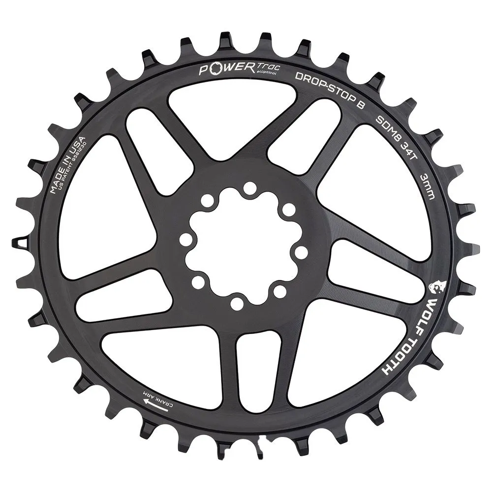 

Звездочка Wolf Tooth Sram 8B DM 3 mm Offset oval, серебряный